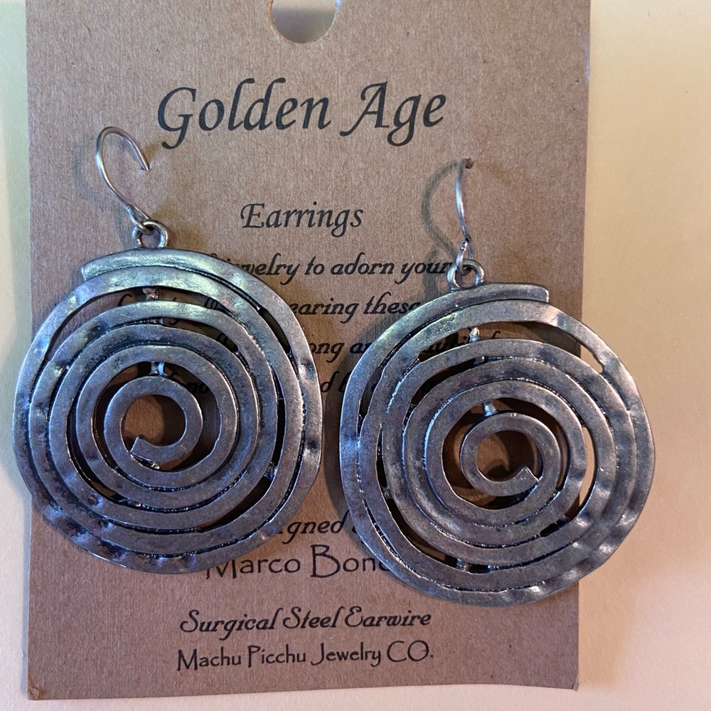 Pewter handmade earrings